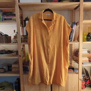 Lightweight Yellow Cotton Romper